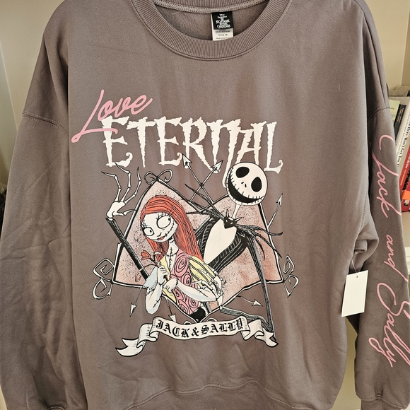 Disney Love Eternal Graphic Sweater - Brown and Pink - Picture 2 of 3
